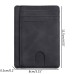 RAVESSIA Black Leather Wallet for Cards - Slim, Stylish, and Secure for Everyday Use